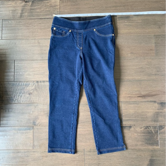 Medium wash cropped jeggings blue - Picture 1 of 3
